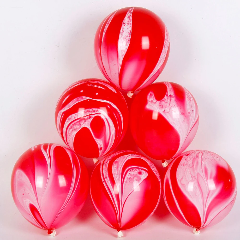 10/20/50pcs Agate Balloon Wholesale 10/12inch Marble Texture Color Cloud Latex Balloon Birthday Party Wedding Celebration Decor