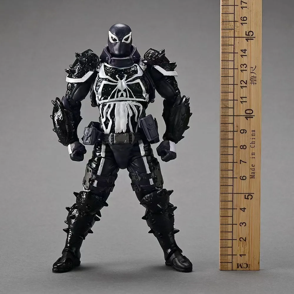 Brinquedos quentes figuras de anime marvel lenda estatueta agente anti-venom conjunta modelo móvel agente veneno shf coleção estatuetas presente