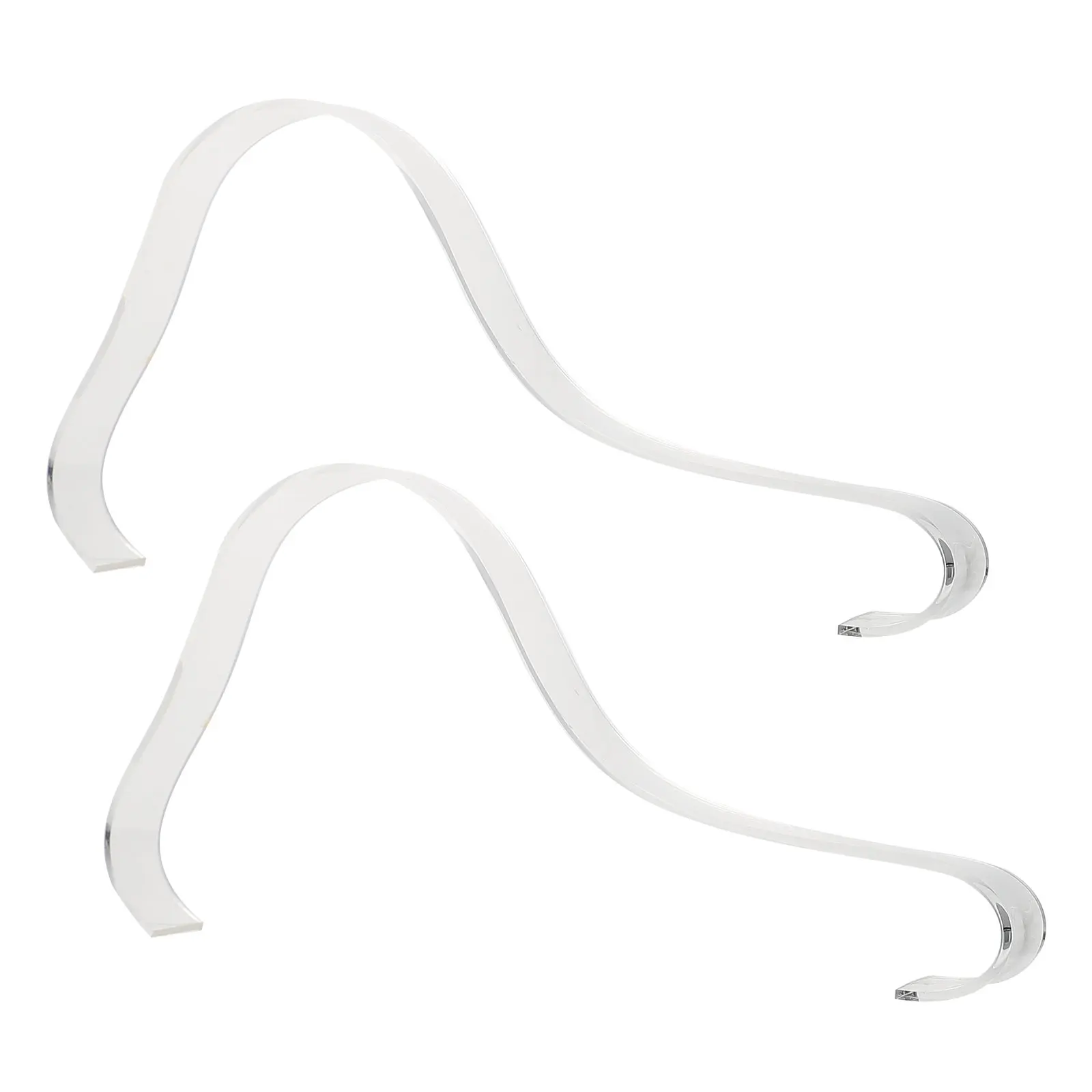 5 قطعة رف الأحذية ل S عالية الكعب النساء عرض تخزين الاكريليك رف شاشة الرف قوس القدم برودة دعم شفاف