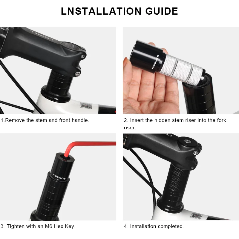 Bicycle Handlebar Stem Height Extender 1-1/8\