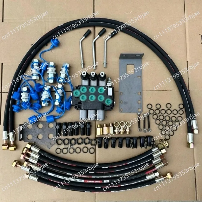 Tractor modification with multi-way valve distributor