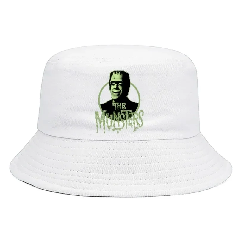 The Munsters Bucket Hat Summer Foldable Bucket Hat Man Women Unisex Streetwear Harajuku Outdoor Sunscreen Fishing Hunting Cap