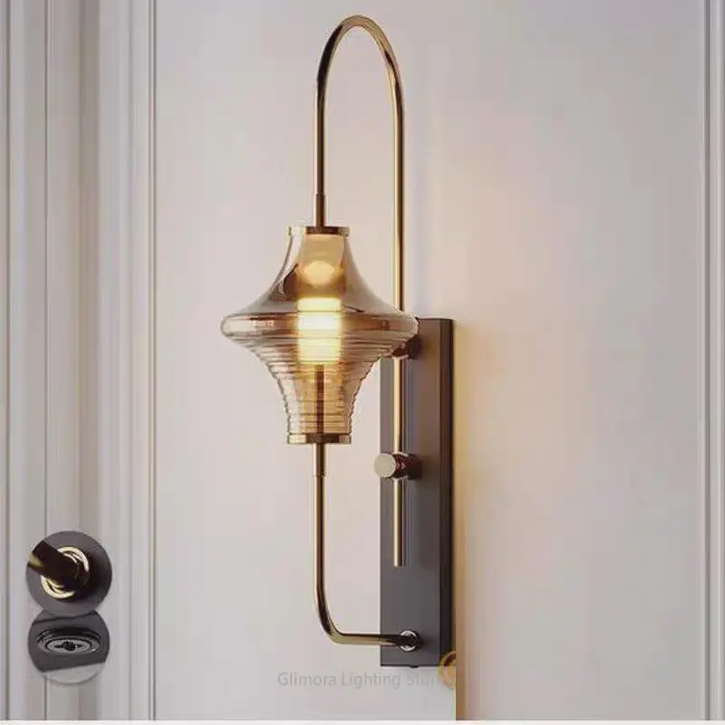 

Post-Modern Minimalist Wall Sconce for Living Room Background Wall,Accent Light Hotel Hallway Bedroom Headboard, Creative Lamp