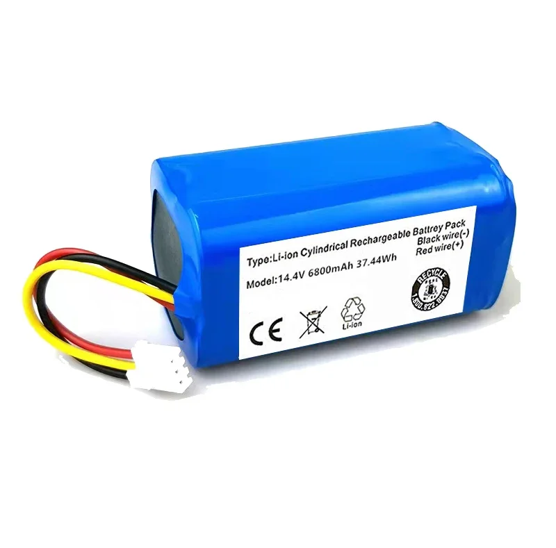 Imagem -03 - Bateria Recarregável de Iões de Lítio Adequada para Aspirador Robótico 14.4 v 6800 Mah Alta Capacidade Adequada para o Lietroux C30b