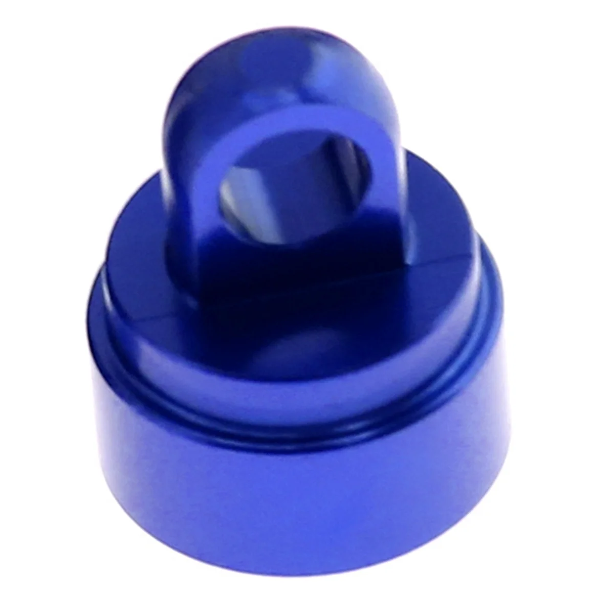 4PCS Machined Alloy Shock Caps Shock Bladder Bottoms Washers Pivot Balls for Traxxas Slash 2WD 4WD,Blue