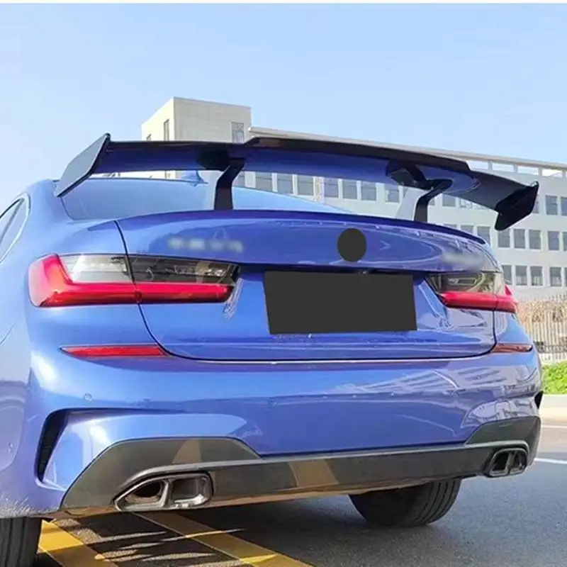 

Factory car modified general-purpose rear wing without punching MP large rear wing fixed wind wing carbon pattern color GT rear