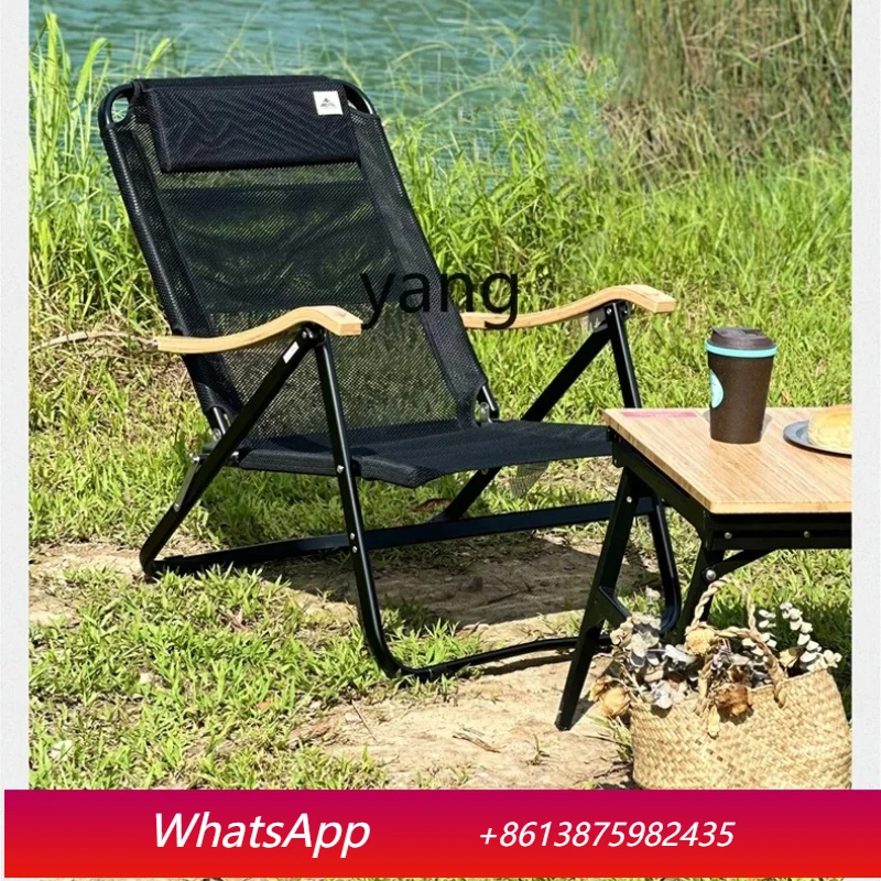 

LTT Mesh Folding Chair Camping Breathable Recliner Lunch Break Dual-Use Office Outdoor Nap New