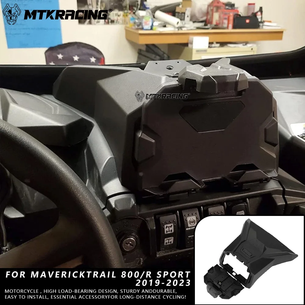 MTKRACING for Can-Am MaverickTrail 800/R Sport Motorcycle Accessories Electronic Tablet Device Holder GPS Storage Box