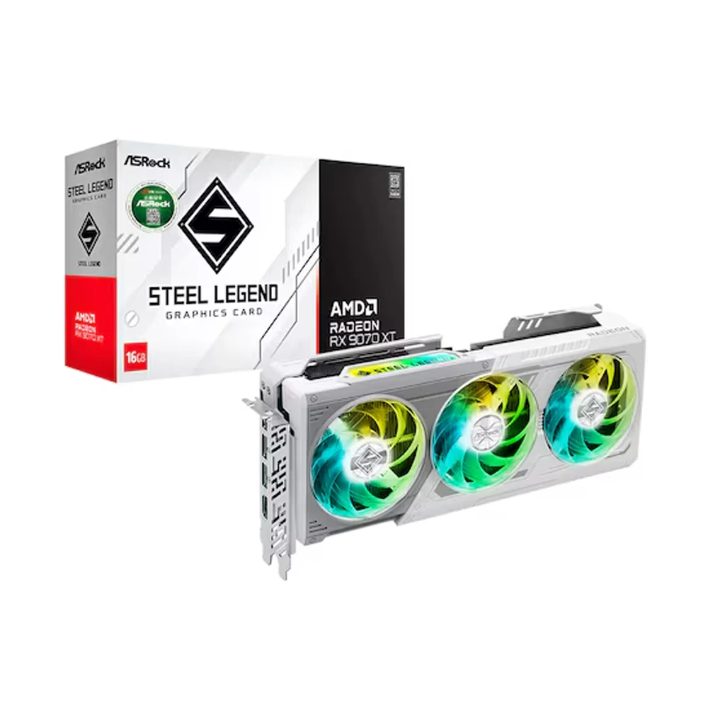 ● ●   Asrock Radeon Rx 9070 Xt Steel Legend D6 16Gb Daewon Cts