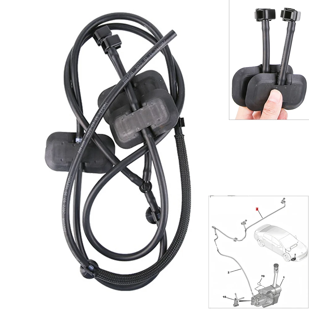 9673401080 Front Engine Hood Windscreen Wiper Nozzle Windshield Washer Spray Cleaning Tube Jet For Peugeot 508
