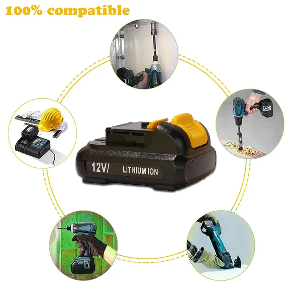 

For DEWALT Power Tools Battery 10.8V/12V 3.0/4.0/5.0Ah for DCB120 DCB122 DCB125 10.8V DCB100 DCB101 DCB119 Li-ion