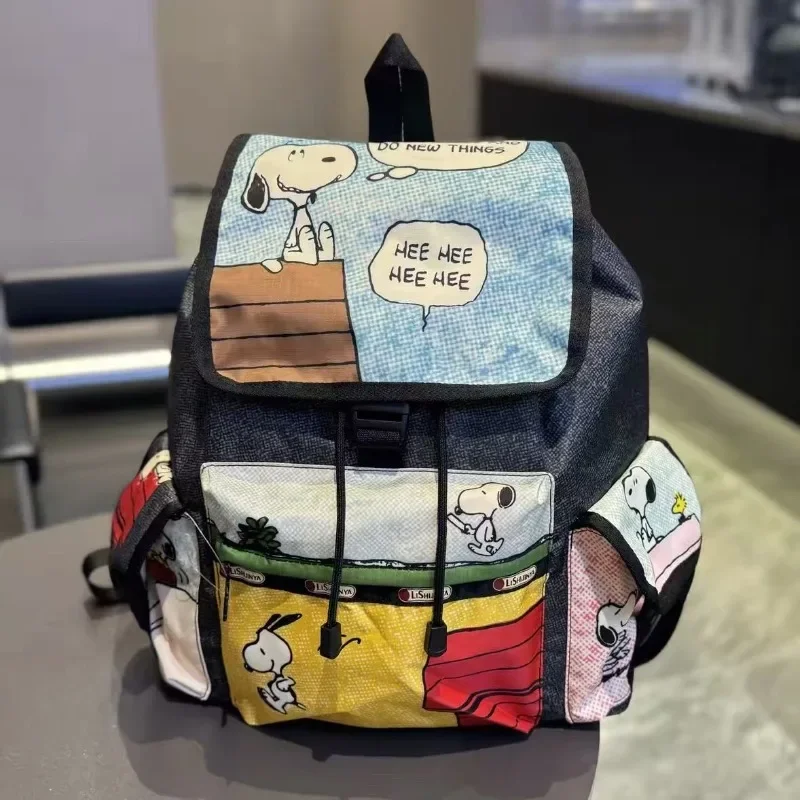 Mochila Escolar con Diseño de Snoopy 2026, Linda Mochila Multifuncional de Gran Capacidad para Viajes, Unisex, para Actividades al Aire Libre
