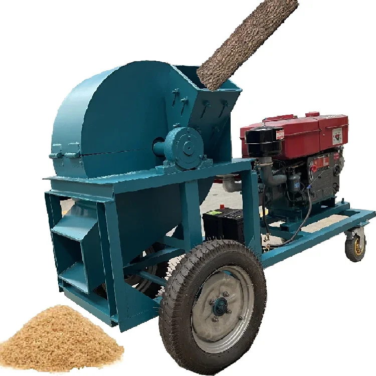 Big Capacity  Hammer Mill Multifunctional Wood Crusher  Saw dust Making Machine Wood Chip Machines wood chipper