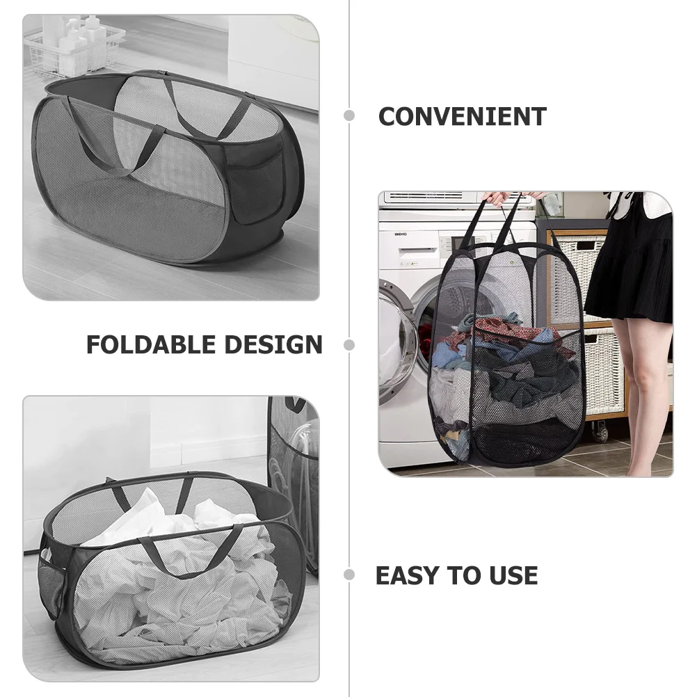 Draagbare opvouwbare wasmand Stevig materiaal Vuile kleren organisator voor slaapkamer Dorm wasmand opbergtas