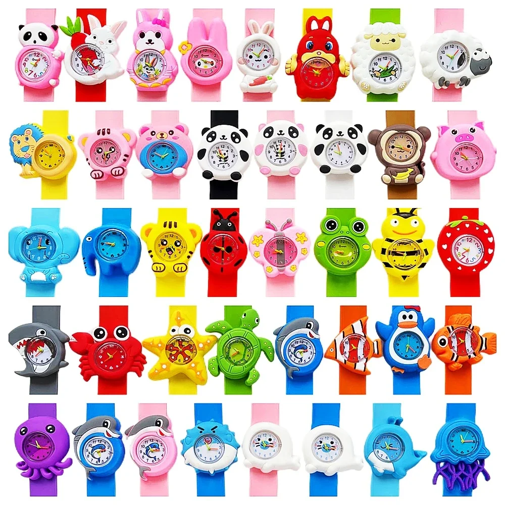 

Baby Birthday Gift Children Toys Watches Cartoon Animal Dial Bracelet Kids Watches for Boy Girl 2-15 Years Old Child Clock