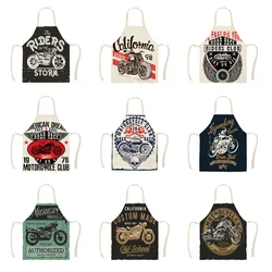 Cartoon motorcycle apron apron dress baking accessories aprons for woman women apron apron for men barber mat garden apron smock