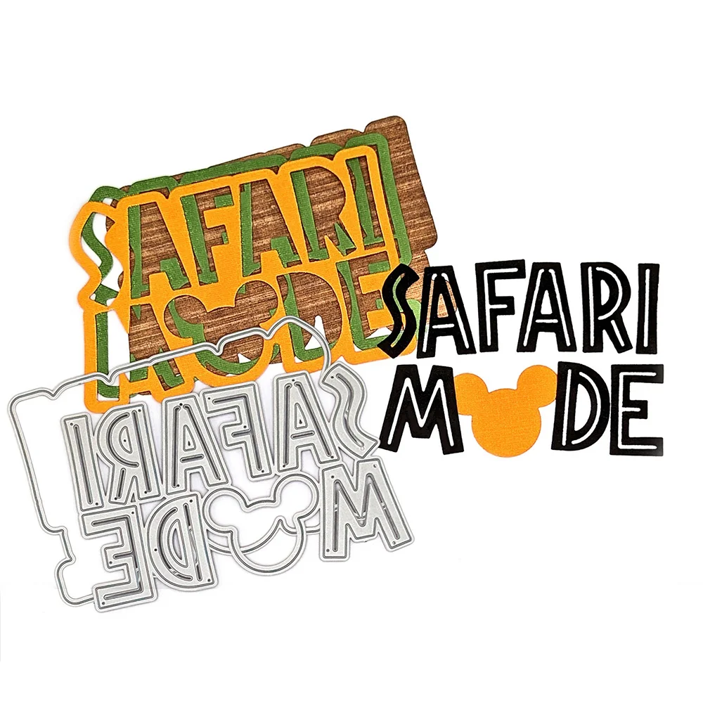 

Disney SAFARI MODE Cutting Dies Diecuts for DIY Scrapbooking Decorative Paper Cards Crafts Making New 2023