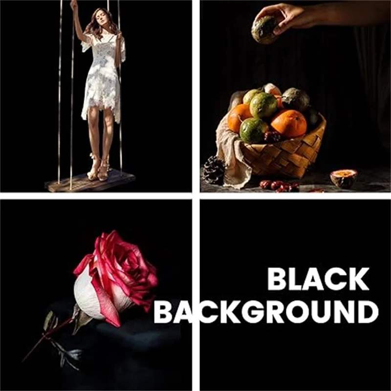 HUANYINGBJB Photography Background Backdrop Cloth Black Screen Background Stands Support Cloth For Photo Studio Video Portrait