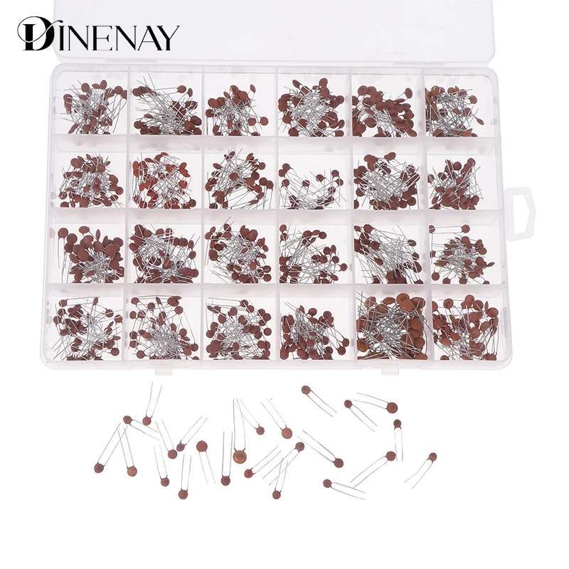 300/960pcs Ceramic Capacitor Kit 2PF-0.1UF Capacitance Assorted Set Ceramic Capacitor Pack DIY Sample Pack/box