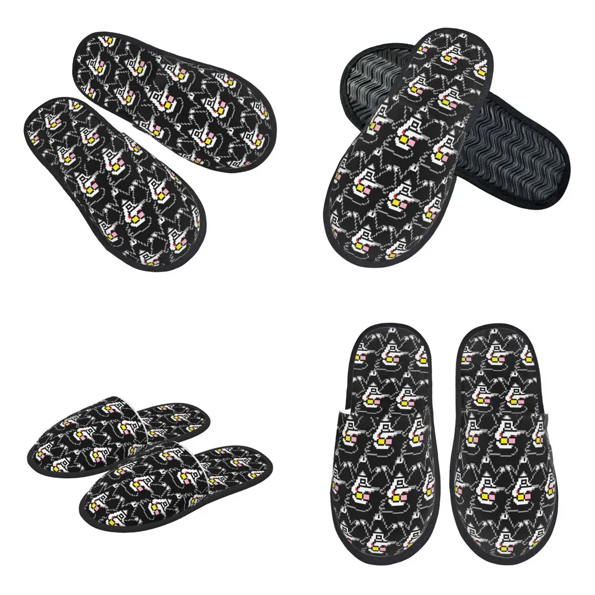 Custom Deltarune Chapter 2 Spamto Slippers Memory Foam Warm Soft Women House Slipper Bedroom Comfy Shoes