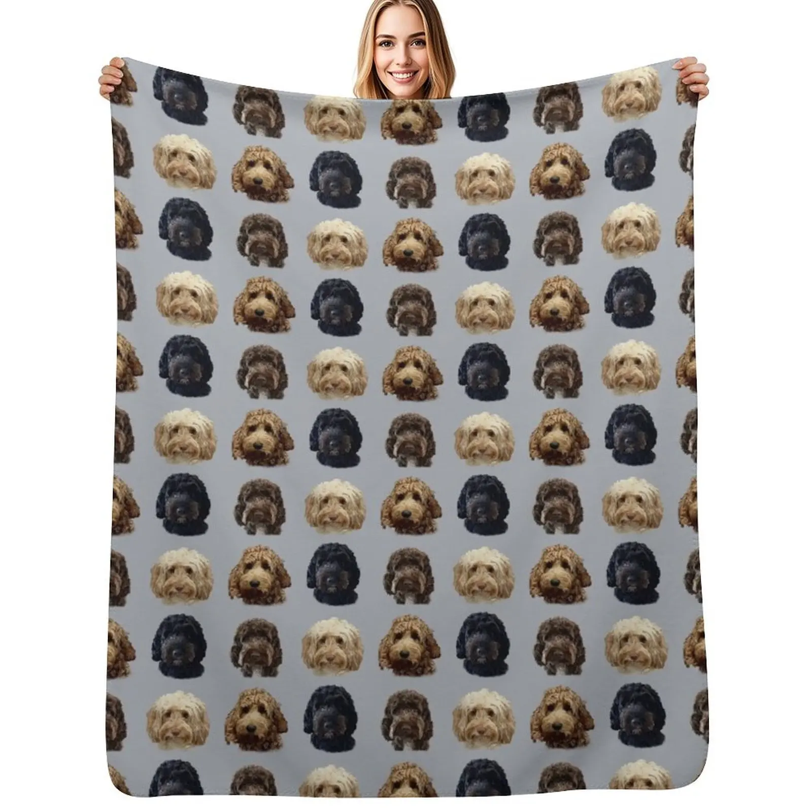 Cockapoo Dog Collection Throw Blanket Custom sofa bed Decoratives Thin Bed Summer Beddings Blankets