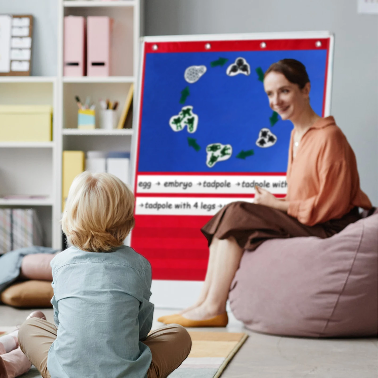 Standard Pocket Chart Standard Size Pocket Chart With 5 Pocket And 15 Dry Erase Cards Felt Board Pocket Chart For Teacher