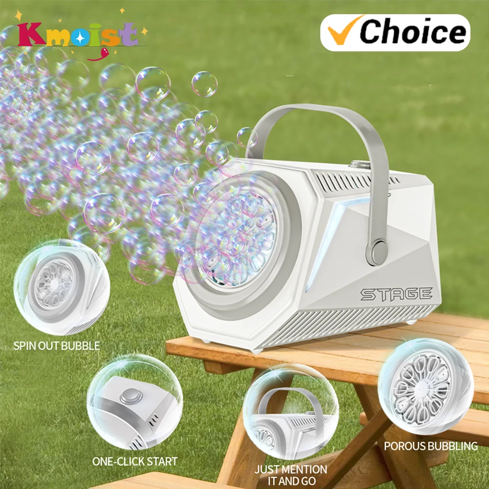 10 Hole Bubbles Machine Stage Bubble Gun Bubble Handheld Automatic Electric Blowing Outdoor Wedding Party Toys Game for Kids