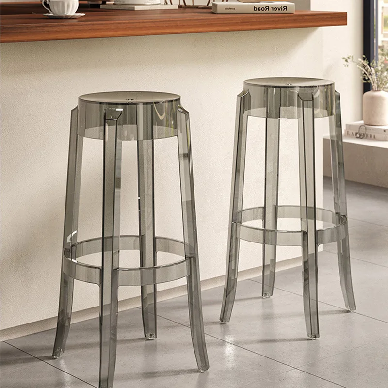 Transparent Bar Chair  Nordic High Stool Acrylic High Stool Home High
