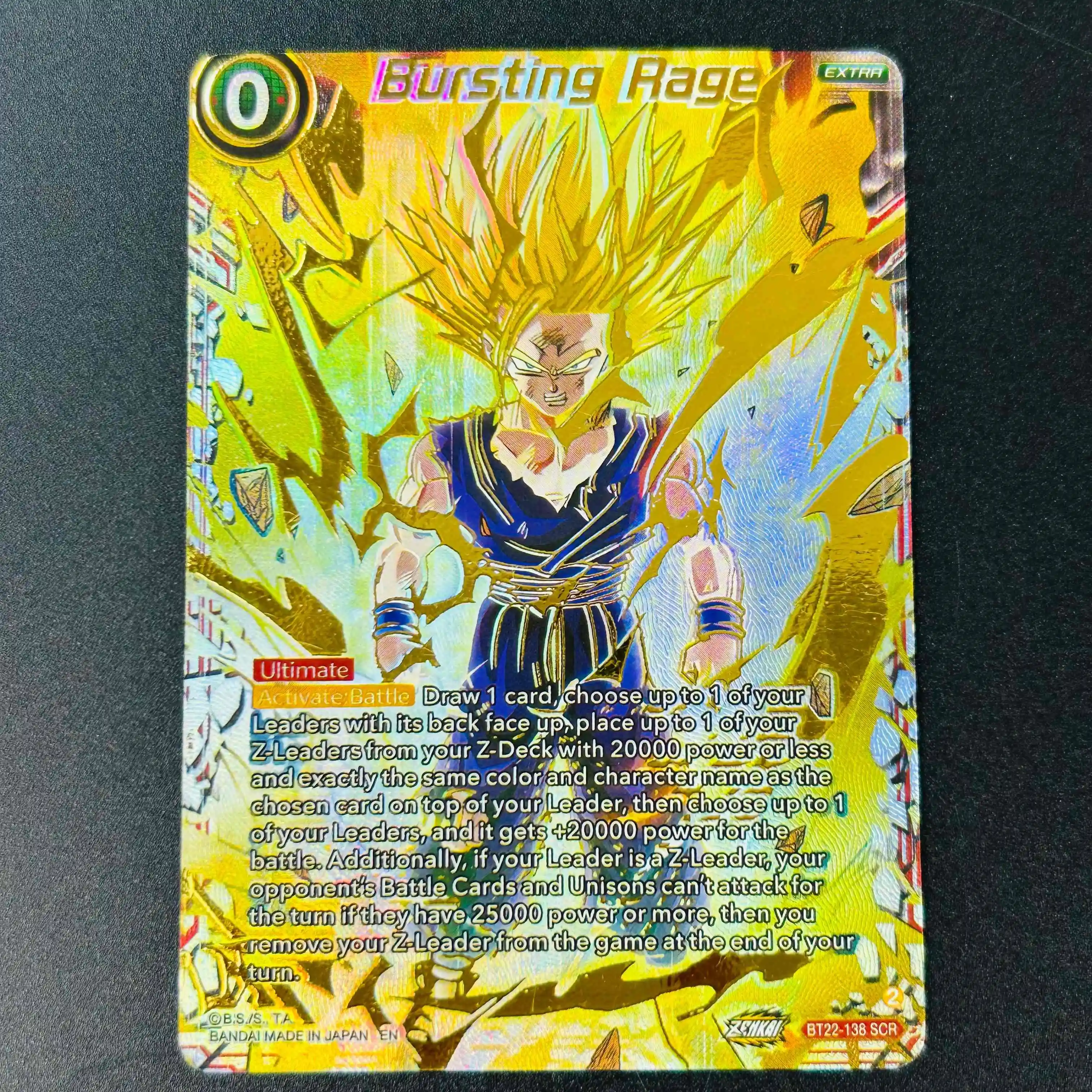 Dragon Ball Super SS Gogeta Fusion Reborn Full Art Holo DIY Textured Mint Premium Anime Collectible Card
