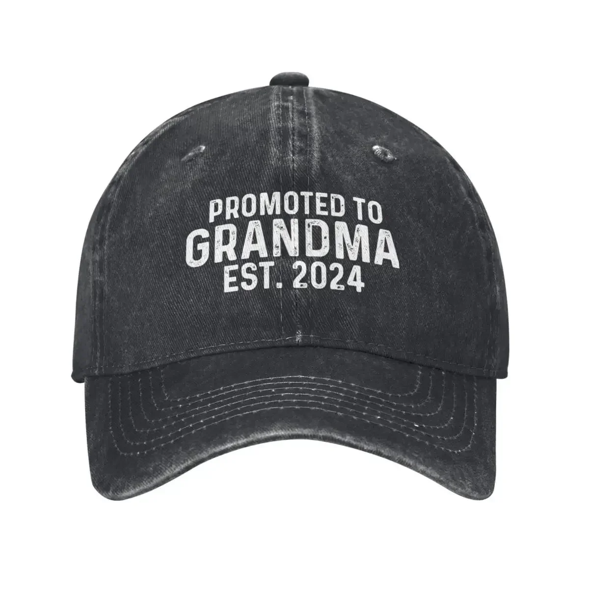 New Promoted To Grandma Est 2024 Baseball Cap For Women Men Funny Meme Casual Trucker Dad Hat Sunshade Outdoor Sports Baseball C
