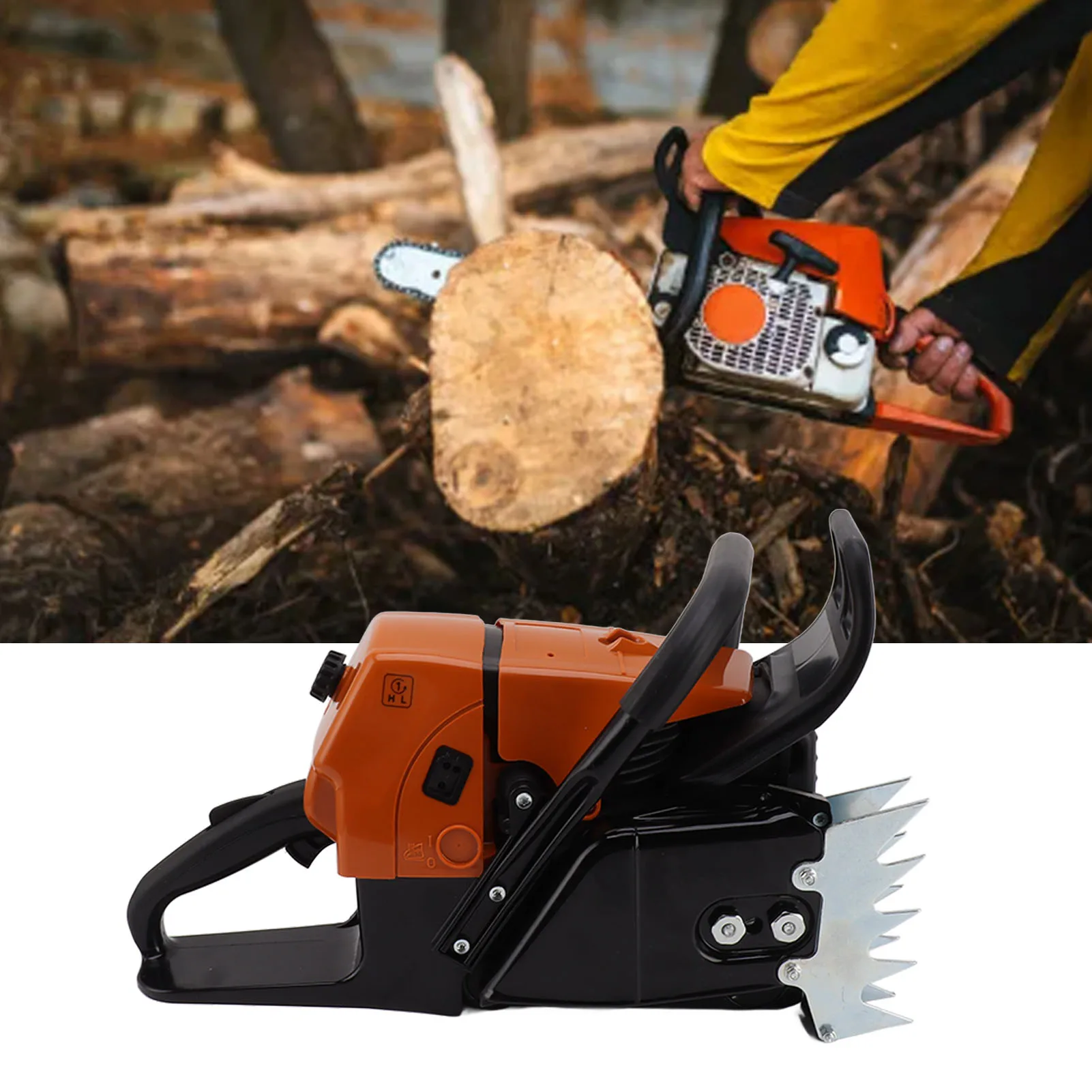 G660 Gasoline Chain Saw Power Head Gasoline Chain Saw Power Head Quick Stop Control Ergonomic Handle Easy  for Wood