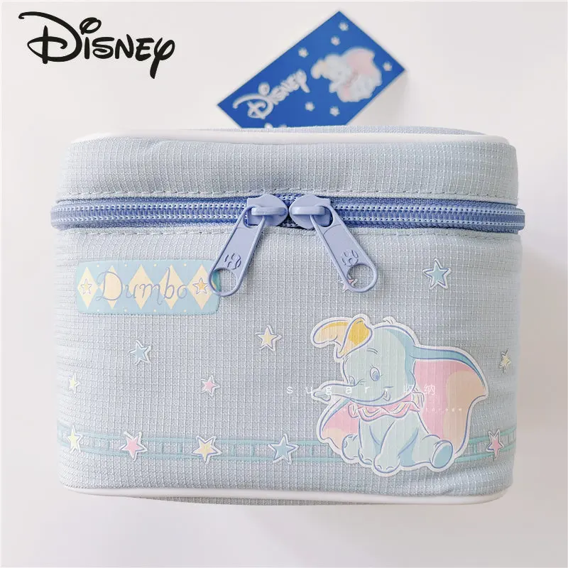 Disney Elephant Makeup Bag Fashion High Quality Women's Handbag Large Capacity Multifunctional Cosmetic Earphone Storage Bag