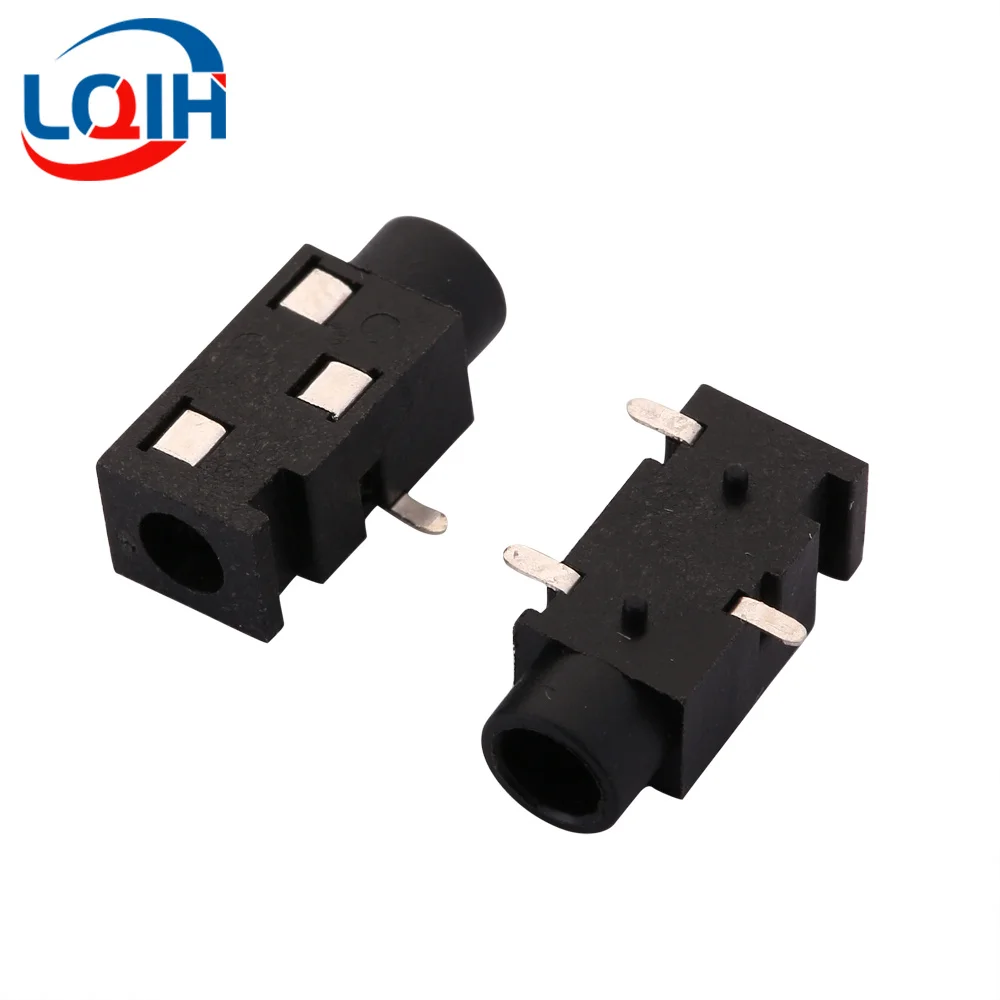 

10PCS 3.5mm Female Audio Connector 3 Pin SMD SMT Headphone Jack Socket PJ-320B Audio Interface Audio Jack