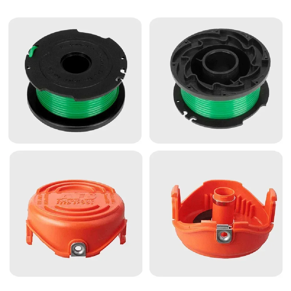 Trimmer Line Spool Pack For Black & Decker SF-080 GH3000 With Cap Replacement Line 20' Length  0.080