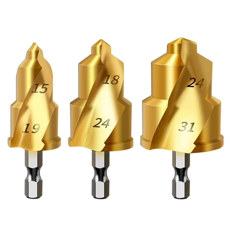 3Pcs Lifting Stepped เจาะ เปลี่ยนปฏิบัติอเนกประสงค์แบริ่งเหล็ก Dropshipping