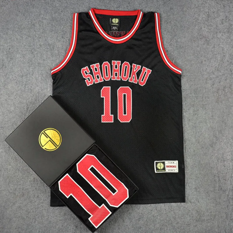 

1pcs Slam Shohoku School Basketball Jersey 10 14 for Men Women Size XS-3XL Sportswear Kaede Rukawa Cosplay Jersey