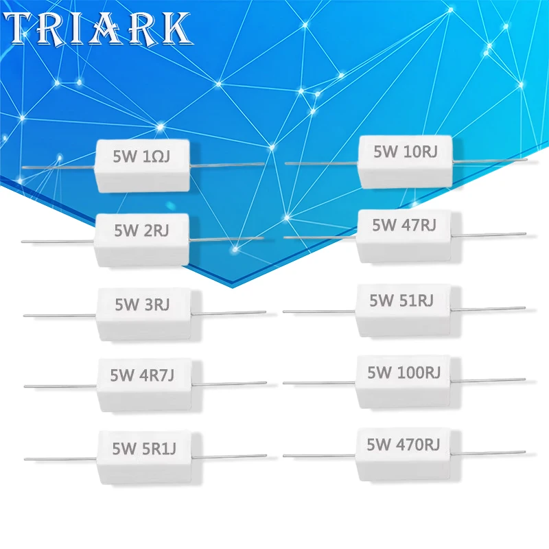 10PCS 5W 5% Cement …
