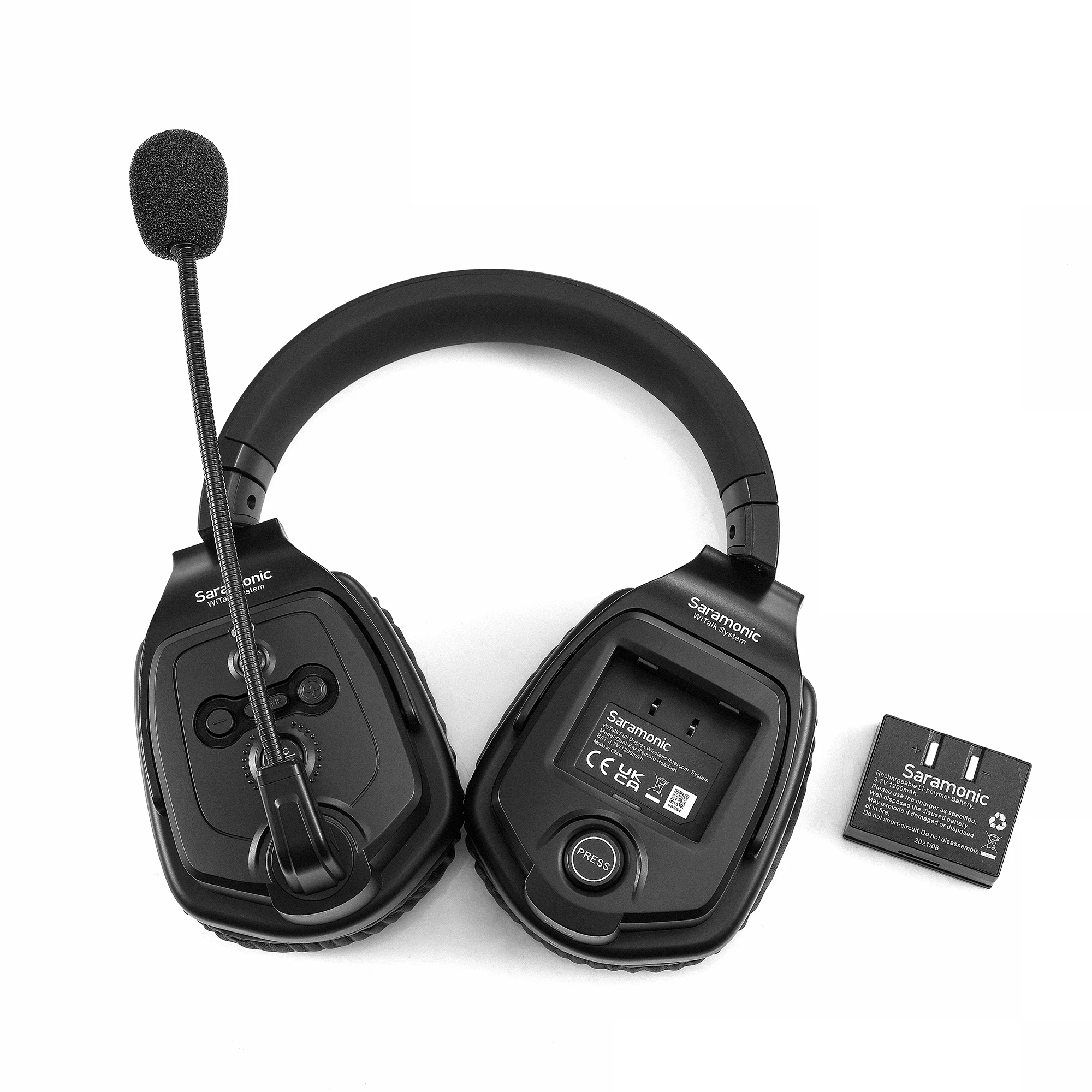 Saramonic wyalk DRH auricolare microfono a condensatore per 1.9GHz 400m Full-Duplex Wireless Intercom Headset System Filmmaking Sports