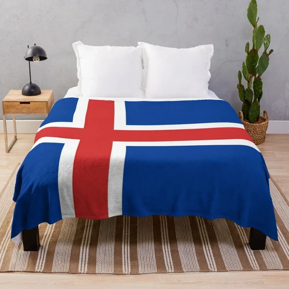 Iceland Flag Throw Blanket Thins Winter beds Comforter Multi-Purpose Blankets