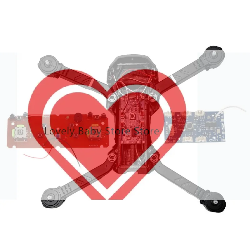 【BS】RC Plane Circuit Board Portable Drone Receiver Module Professional For E88Pro E88 RC Helicopter Accessory DIY Spare Parts