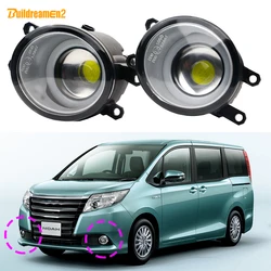 2 X Car H11 Angel Eye LED COB Fog Light Daylight DRL For Toyota Noah Voxy Esquire 2014 2015 2016 2017 2018 2019 2020 2021