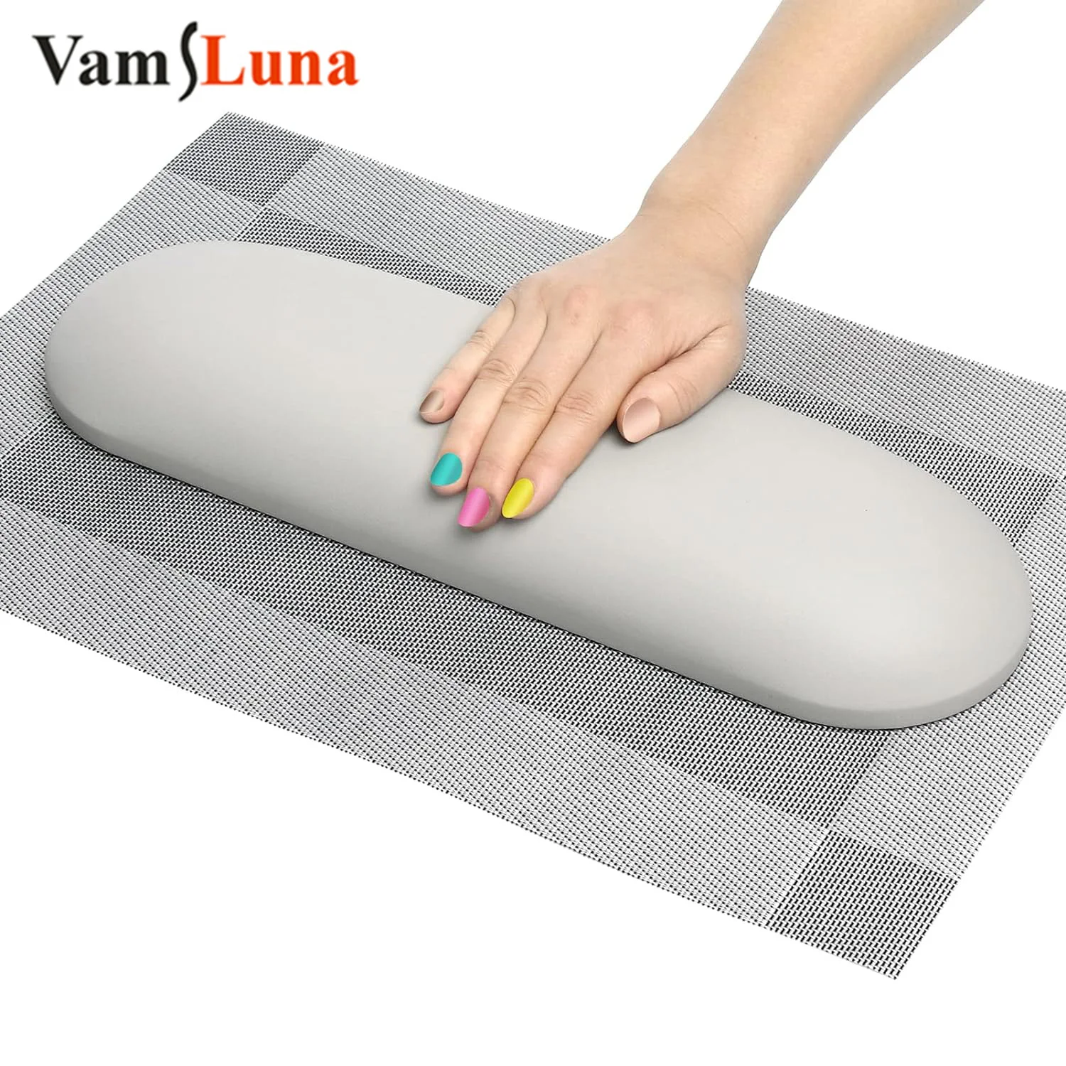 

Nail Hand Pillow Pad PU Leather Soft and Breathable Manicure Pad Desktop Art Pillow Belt Pad Suitable for Nail Salon