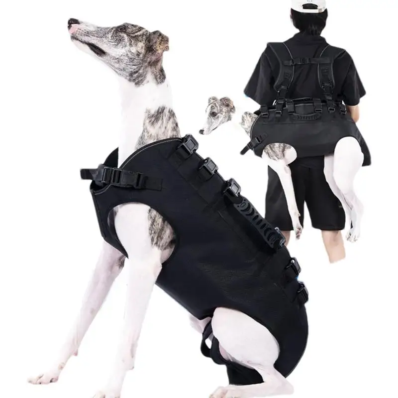 Dog Lift Harness Dog Backpack Harness Adjustable Pet Rear Hip Support Lift Breathable Dog Support & Recovery Sling For Puppy Dog