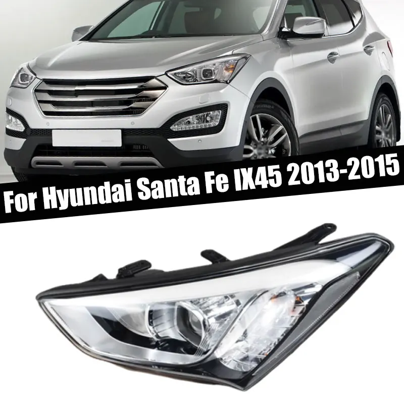 Auto Halogen Front Bumper Headlight Headlamp For Hyundai Santa Fe Santafe IX45 2013-2015 Head Light Head Lamp Car Accessories