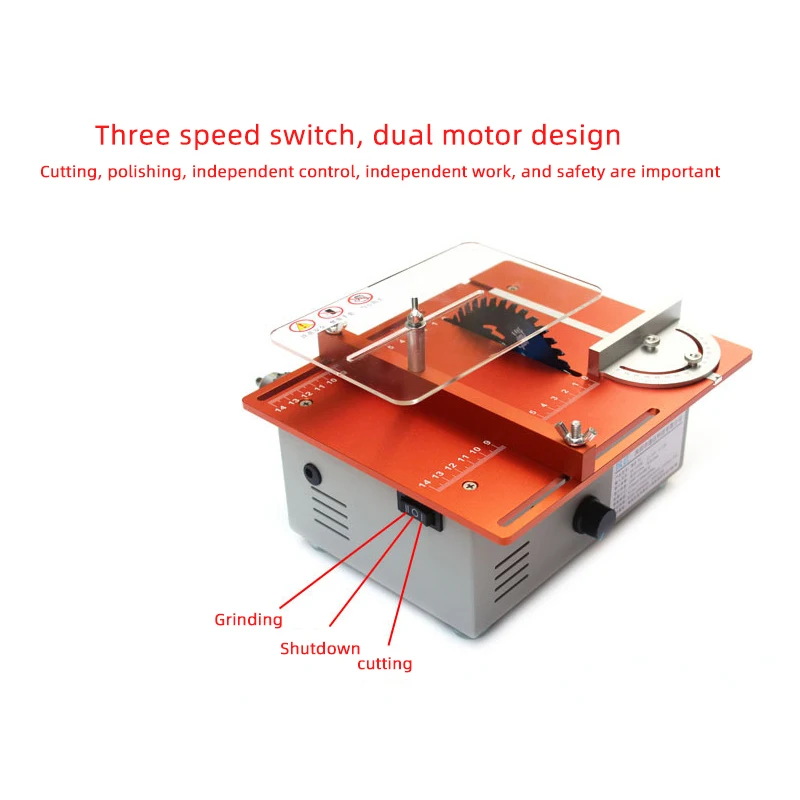 Imagem -06 - Mini Serra de Mesa Serras Elétricas Multifuncionais Precision Micro Household Cutting Machine Pequena Serra de Madeira
