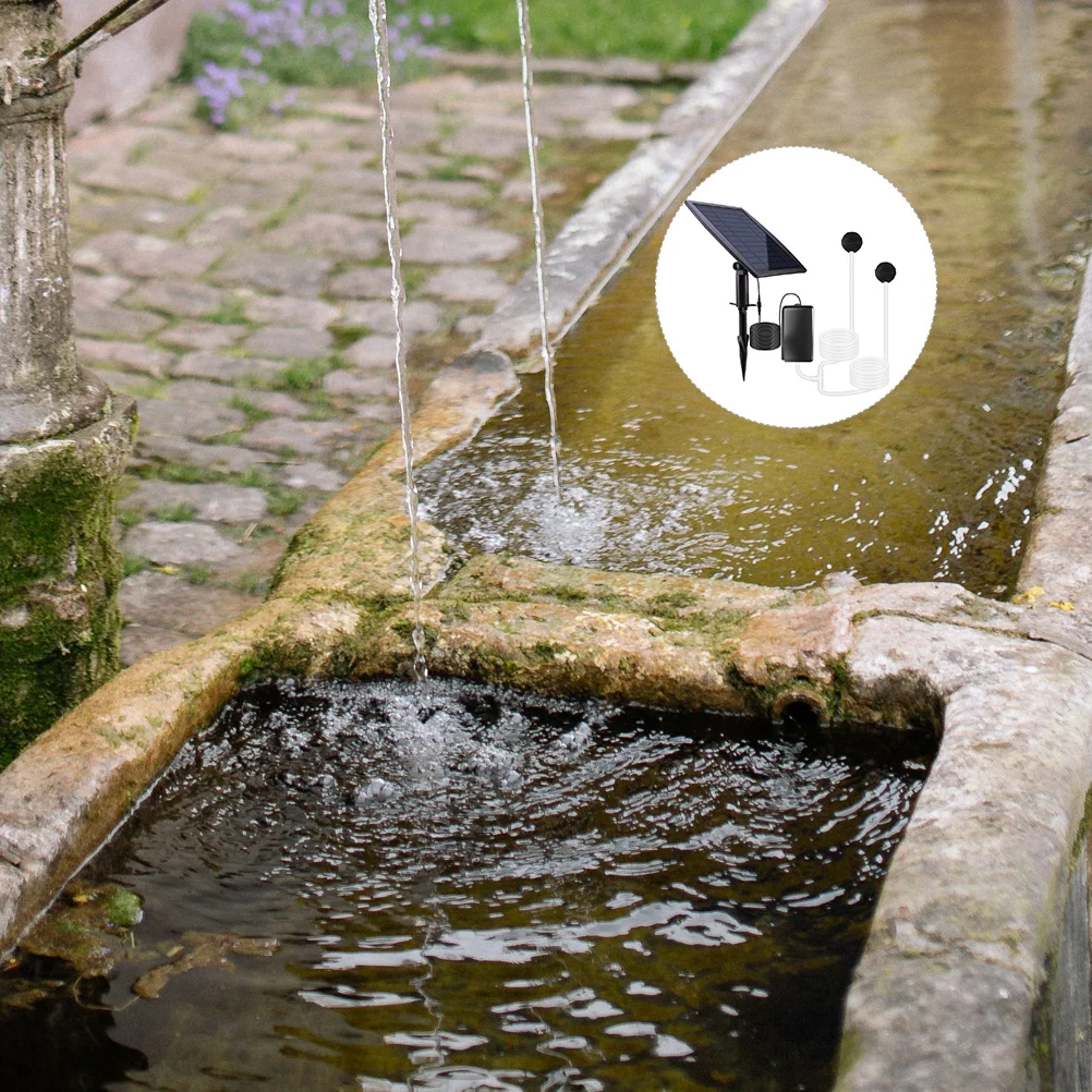 

1Set Solar Pond Oxygen Pump Portable Outdoor Mute Solar Aerator for Pond Fish Tank Oxygen Increasing Pool Oxygenation Pump