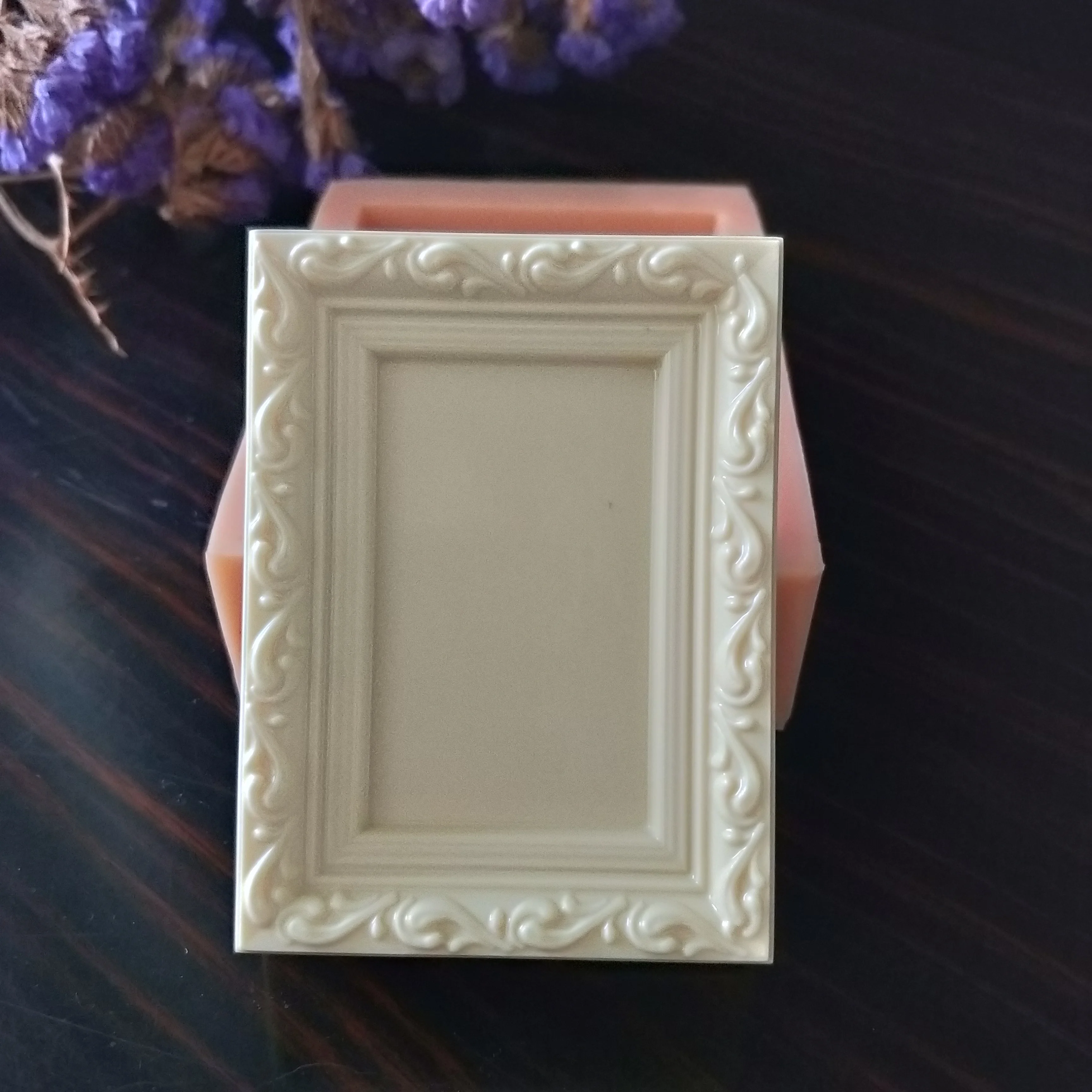 Fondant Mould Frame Soap Molds Mold Silicone Gypsum Chocolate Candle Candy Mold Picture Frame Clay Resin QT0192 PRZY Silicone