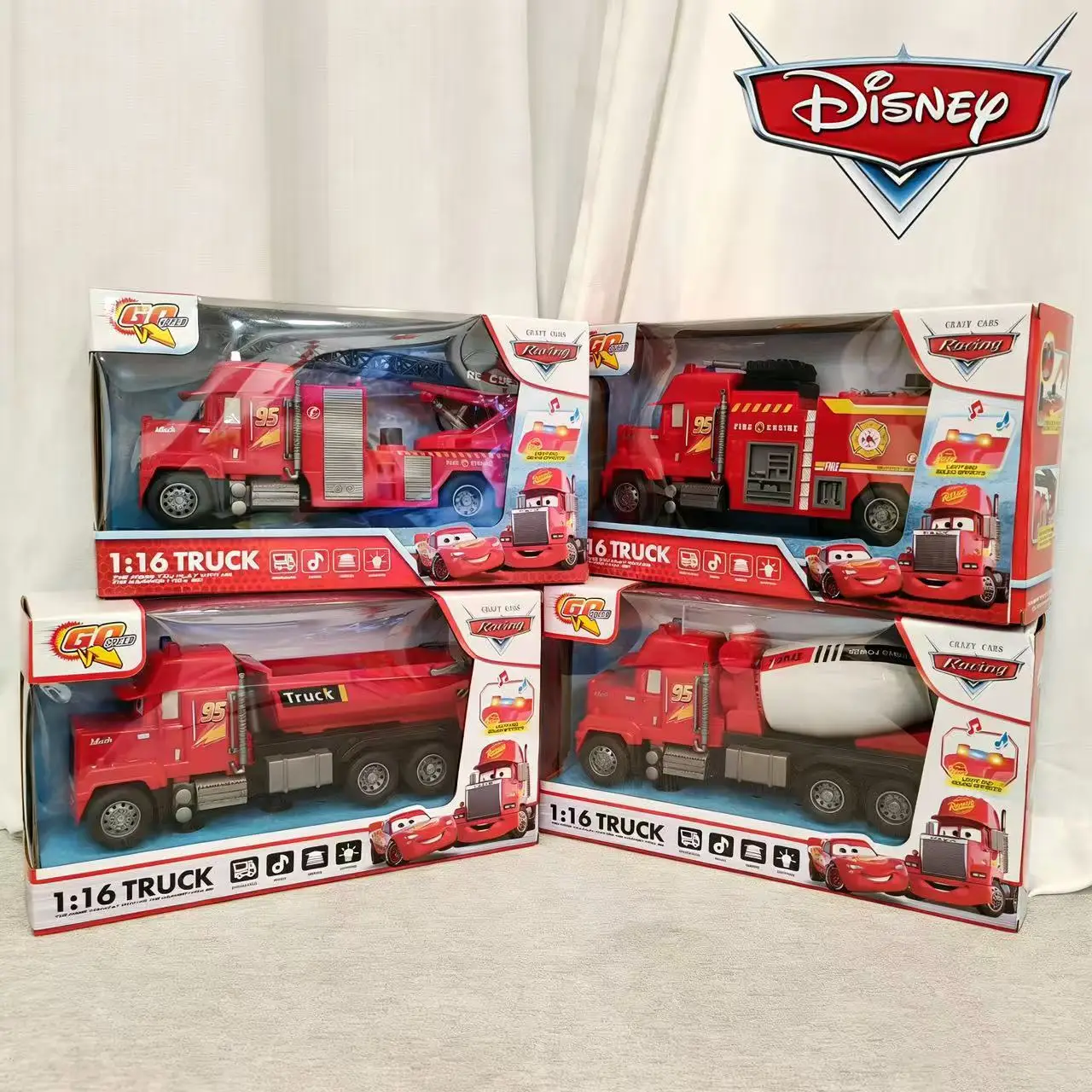 

Металлическая модель автомобиля Disney Pixar Toy Story: Болид Лайтнионг Маккейн, Джексон Сторм, Мак, дядя Трак — коллекционная игрушка для детей, подарок