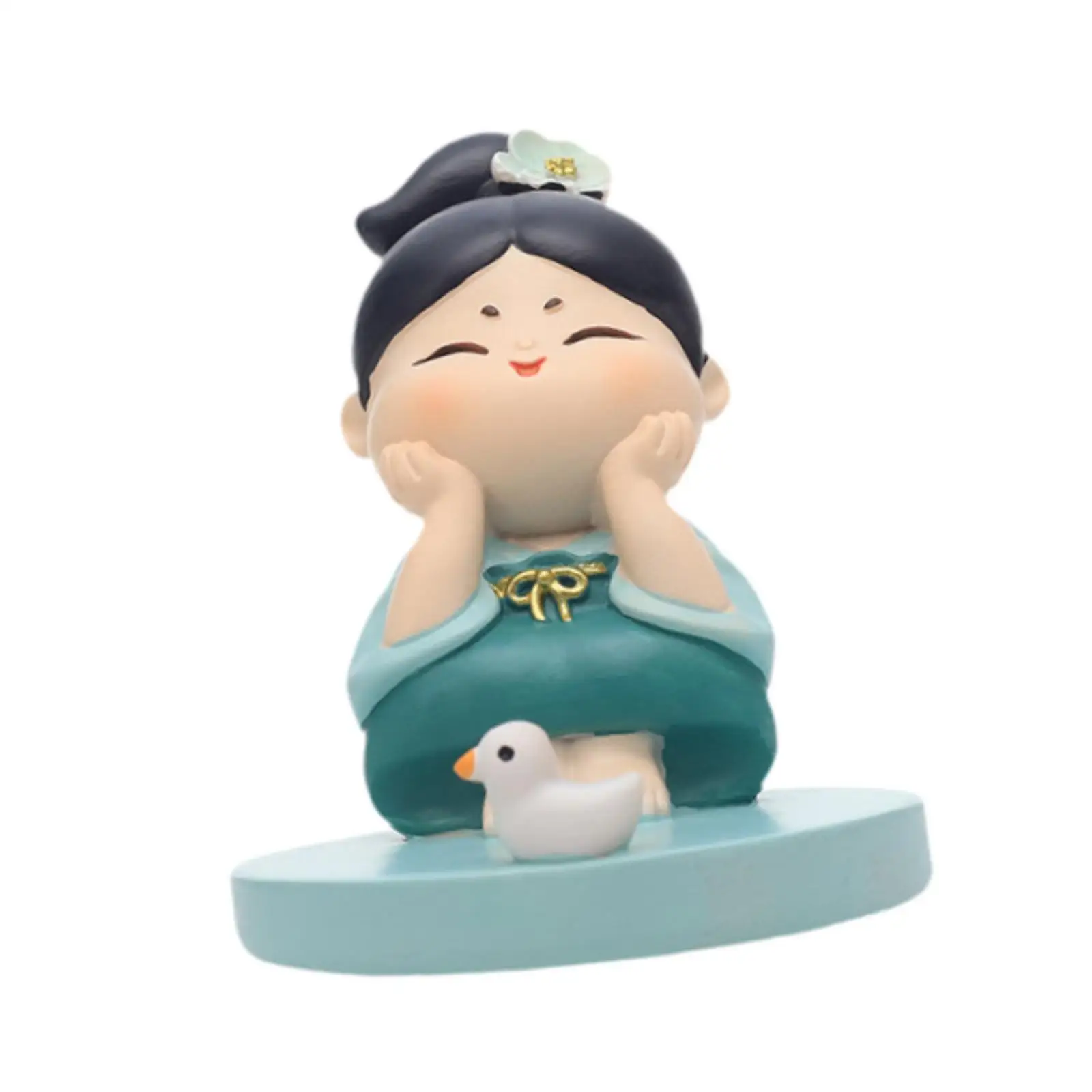 Cute Palace Lady Phone Stand Universal Sculpture Chinese Portable Smartphone Stand for Home Room Decor Bedroom All Mobile Phones