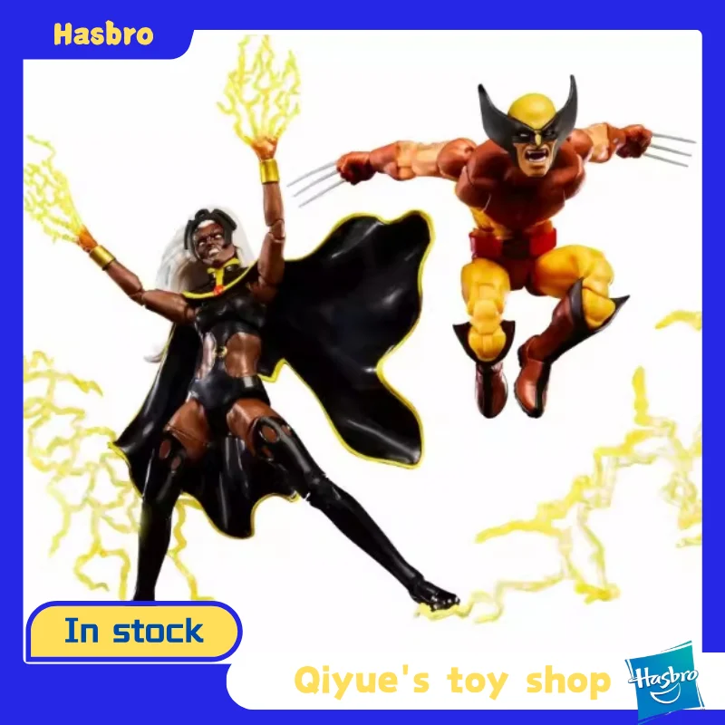【En stock】Hasbro ML X-Men 97 Versión Animada Wolverine y Storm Set de Figuras Articuladas de 6 Pulgadas, Muñeco Robot, Juguete Coleccionable, Regalo